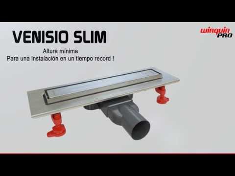 Plateado vilstein Hux Home con sif/ón de desag/üe canaleta para ducha y desag/üe 80/ cm c/írculos VS-DB01-40K